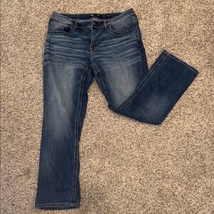 BKE Men's Bootcut Jeans in Dark Blue